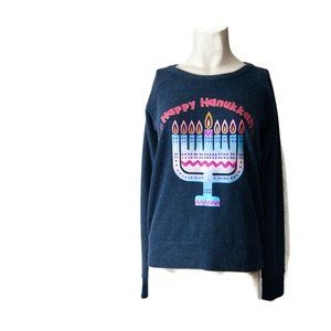 Chaser Sweater Happy Hanukkah Small NWT